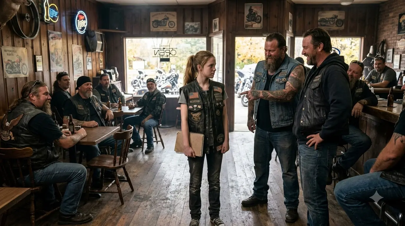 Bikers Laughed at the Teenage Girl — Until Her Patch Silenced the Entire Room