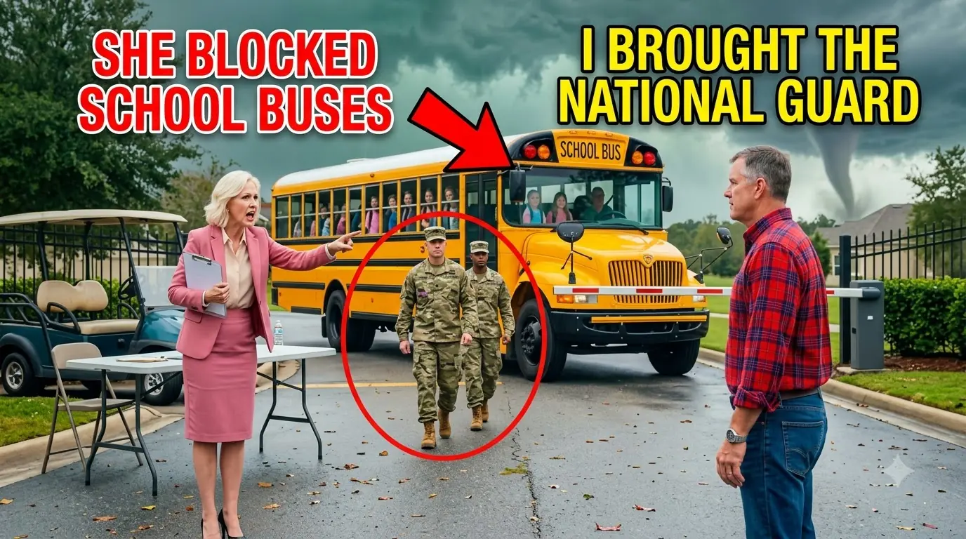 HOA Karen Denied School Evac Buses — So I Came Back With National Guard and Took Control
