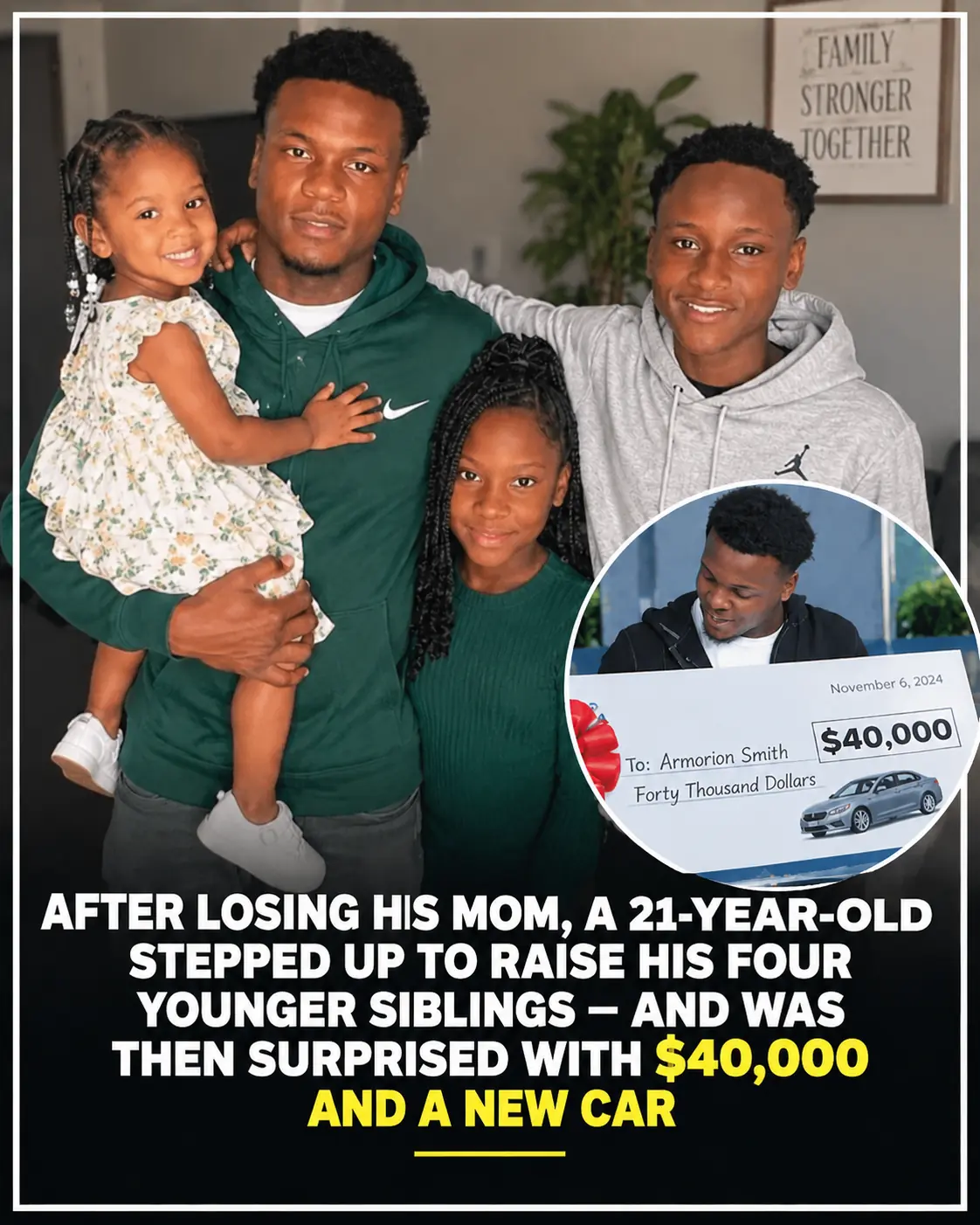 At 21, He Became Guardian to His Four Younger Siblings—Then Came an Unforgettable Surprise