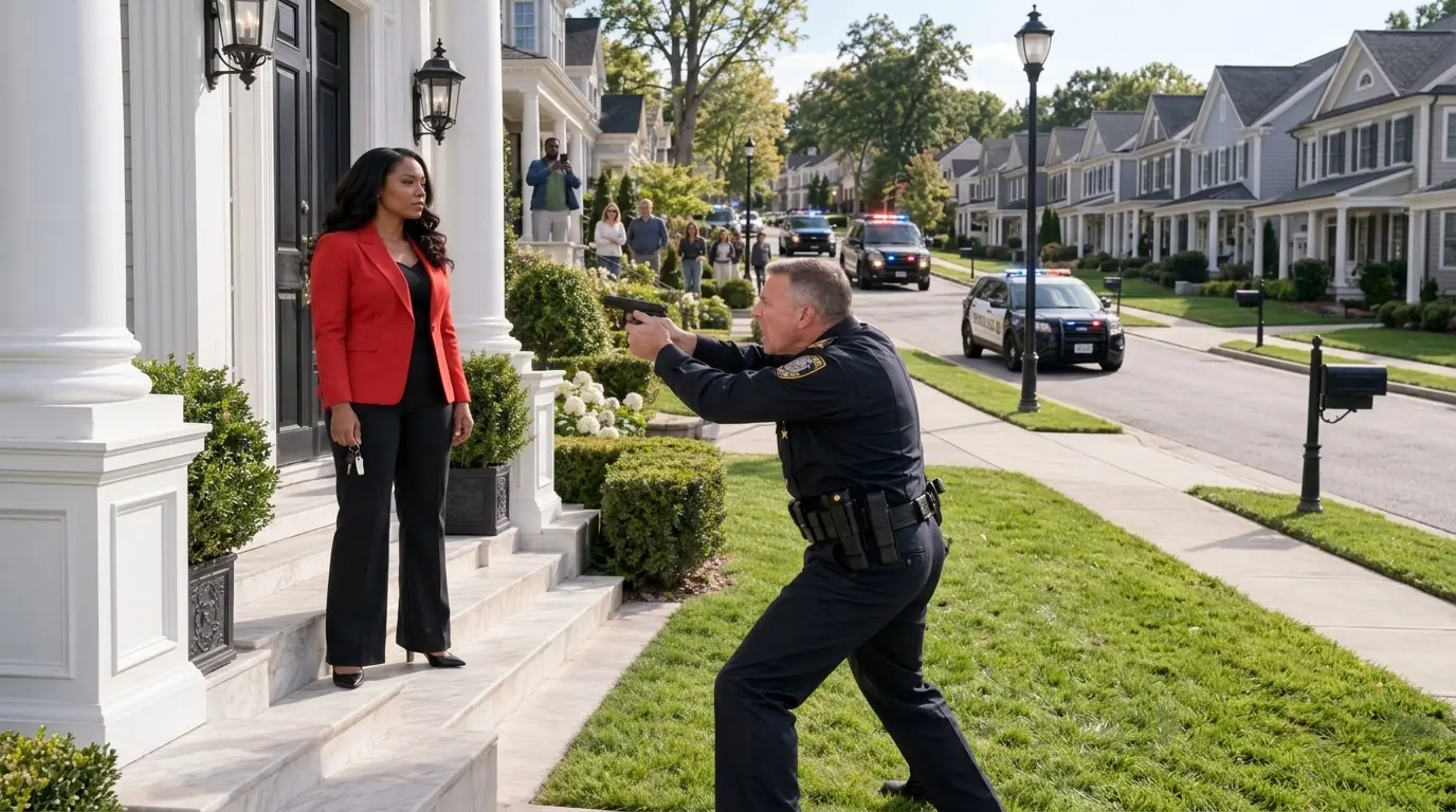Cop Handcuffs Black Woman at Rich Mansion — Her Real Identity Destroys His Career
