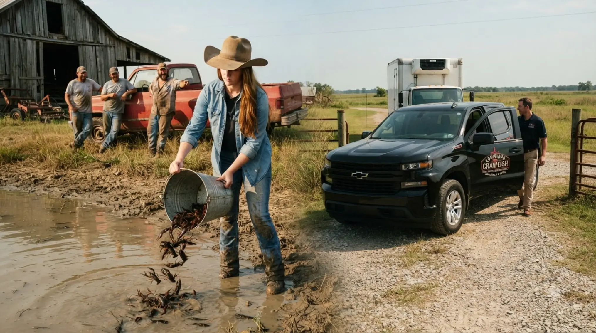 They Laughed When a 21-Year-Old Woman Filled a Dead Pond With Crawfish — Then Harvest Trucks Began Turning Into Her Driveway