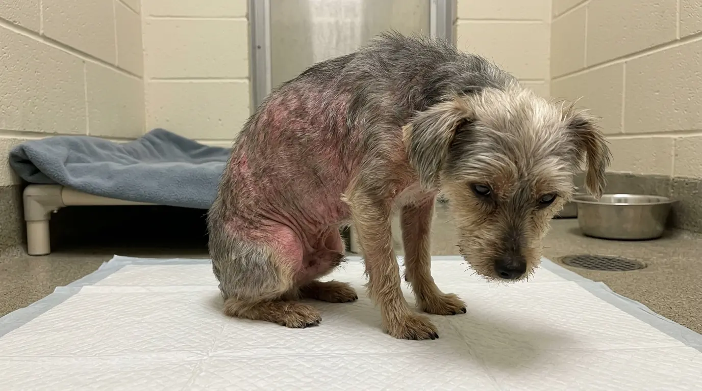 Pip’s Skin Hurts Too Much for Him to Lie Down—Now He Falls Asleep Sitting Up Before His Legs Give Out