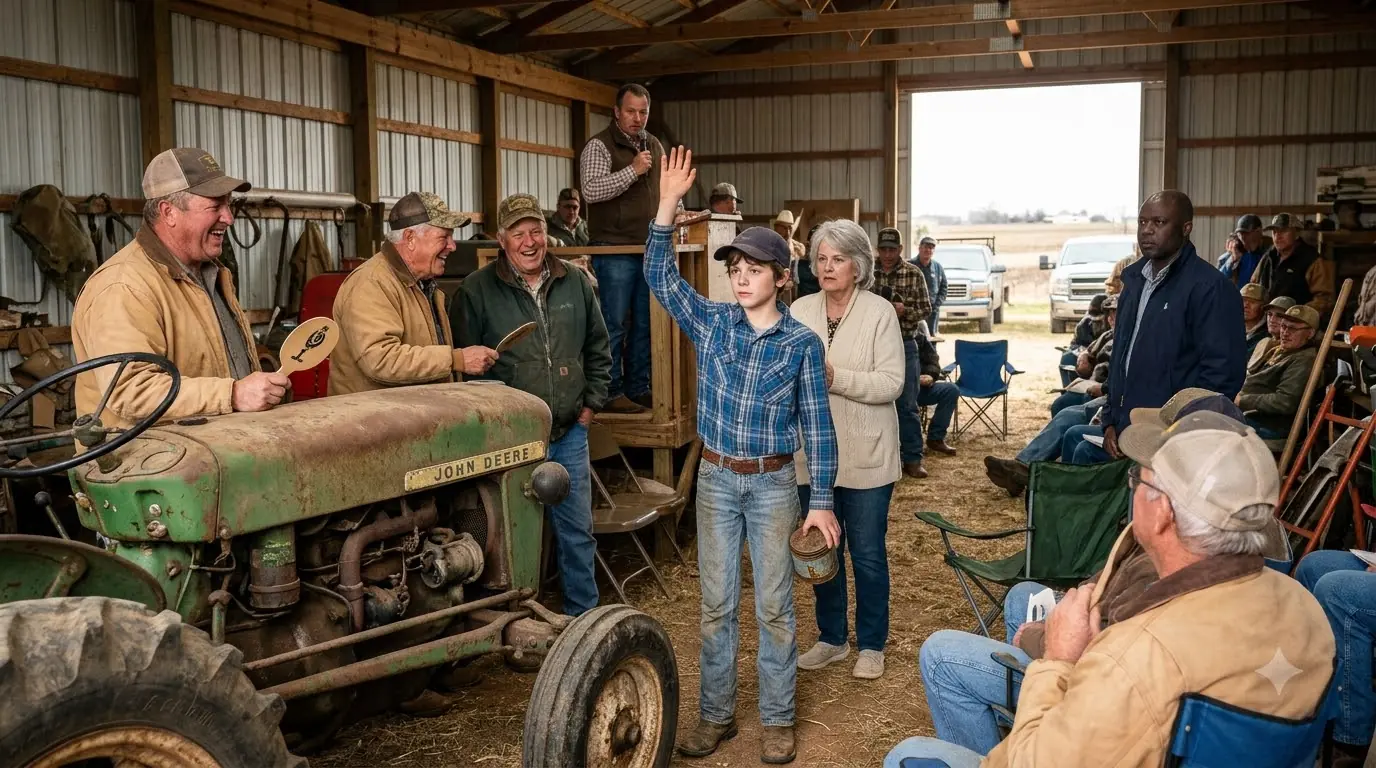 Nobody at That Equipment Auction Took the 12-Year-Old Seriously — He Knew Something They Didn't