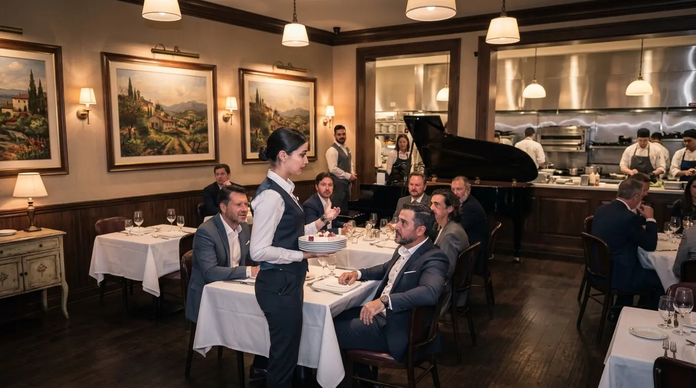 Millionaire Challenges Waitress to Play Piano — Seconds Later, The Whole Room Gasps