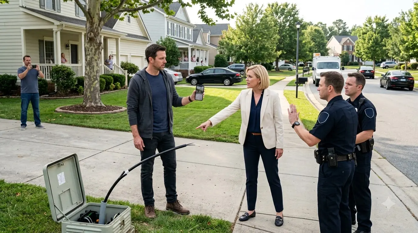 HOA Karen Cut My Internet Cable — The Pentagon Was at Her Door in 30 Minutes