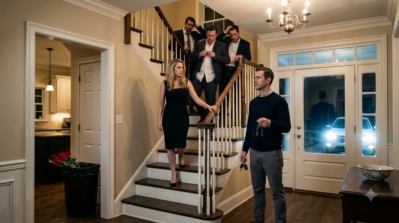 He Came Home Early and Found Three Men Upstairs — Then the People He Called Arrived at the Front Door