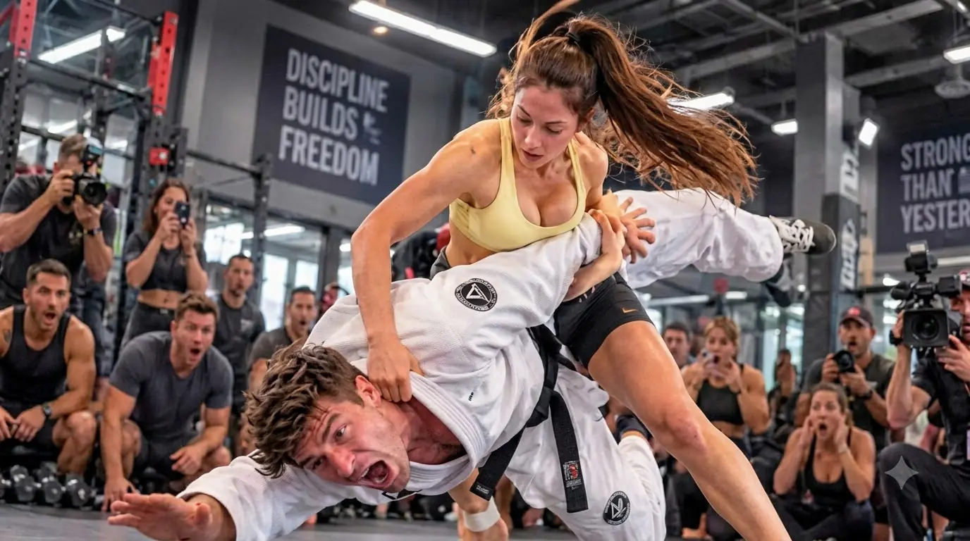“Scared, Buddy?” Cocky Black Belt Taunts a Single Mom—Unaware She’s a Navy Combat Legend...