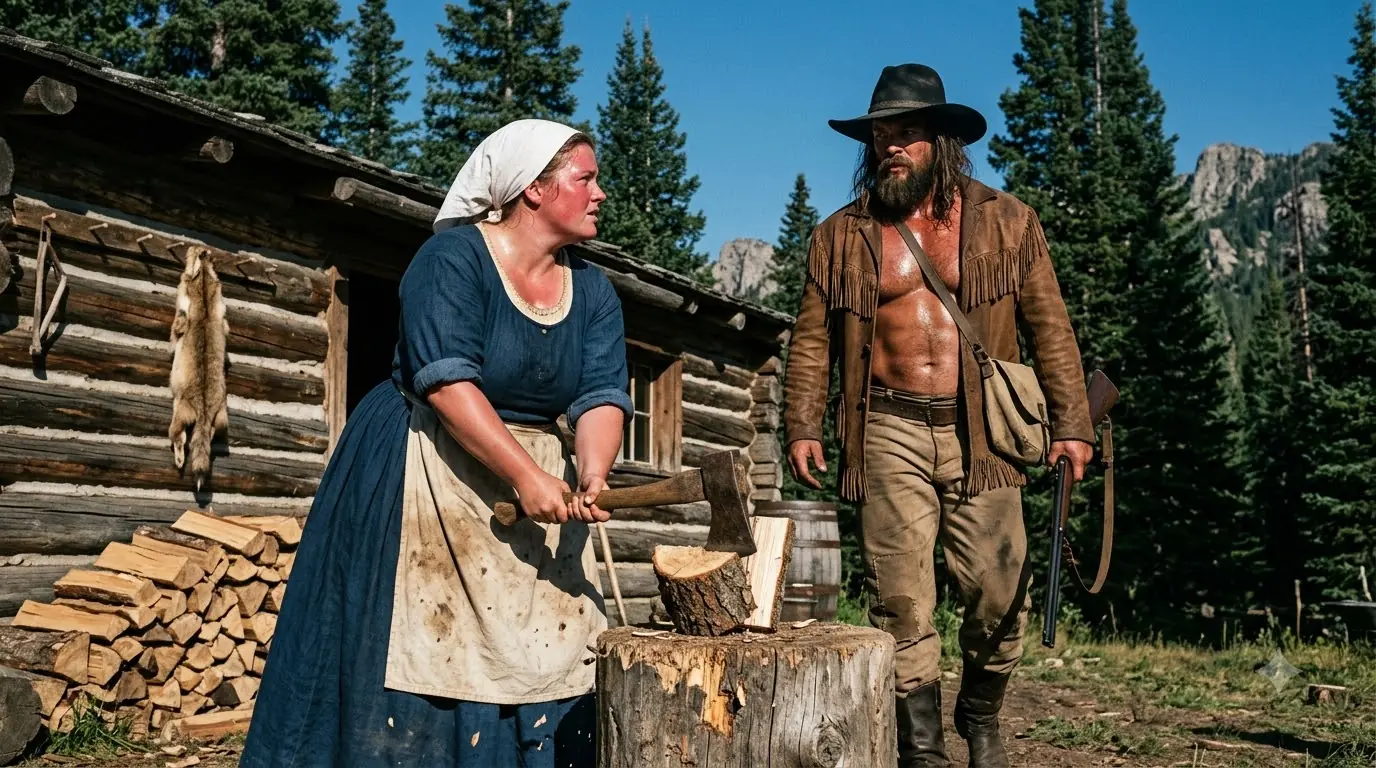 The Mountain Man Rejected Seven Brides — Then the Plus-Size Woman Split His Firewood and Refused to Leave
