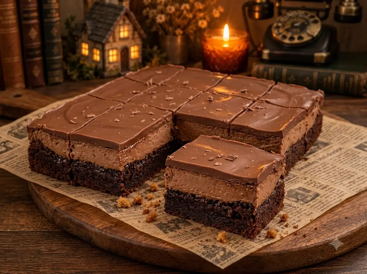Fudgy Nutella Cheesecake Brownies – Rich, Creamy & Triple-Layered