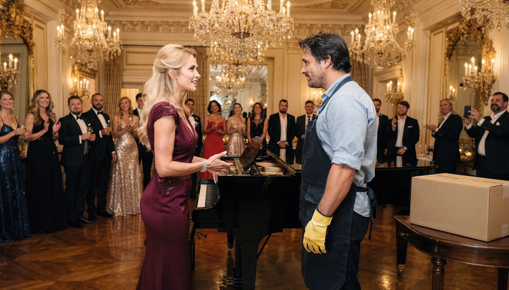 Rich Woman Dared A Delivery Man To Play The Piano — "If You Play This Piano, I'll Marry You"