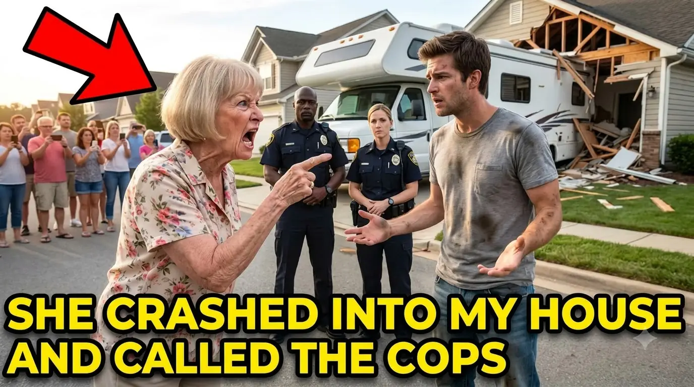 HOA - Karen Crashed her RV into my house after I refused to let her park it on my driveway