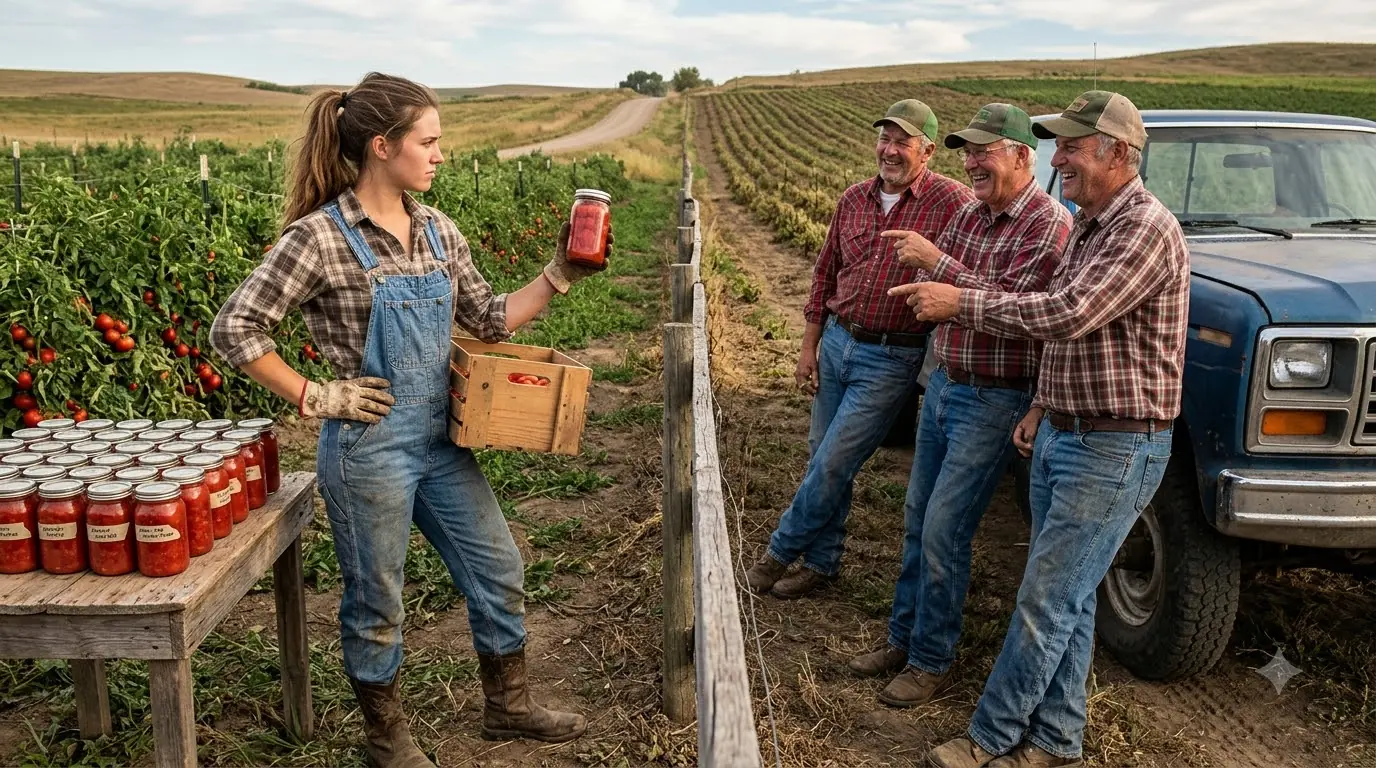They Laughed When the Farm Girl Grew Tomatoes From Saved Seed — Then the Blight Reached Every Field Except Hers