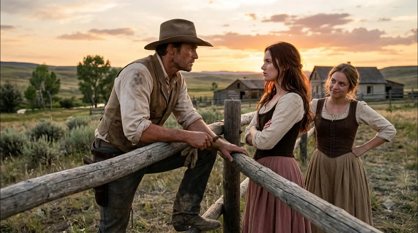 He Fixed Two Sisters’ Fence for Free — By Sunset, Neither Woman Wanted the Cowboy to Ride Away