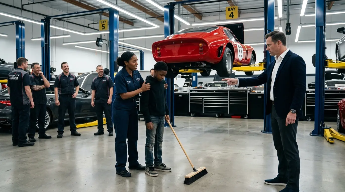 Billionaire Spent Millions on Ferrari Repairs With No Results — Until the Black Maid’s Son Walked In