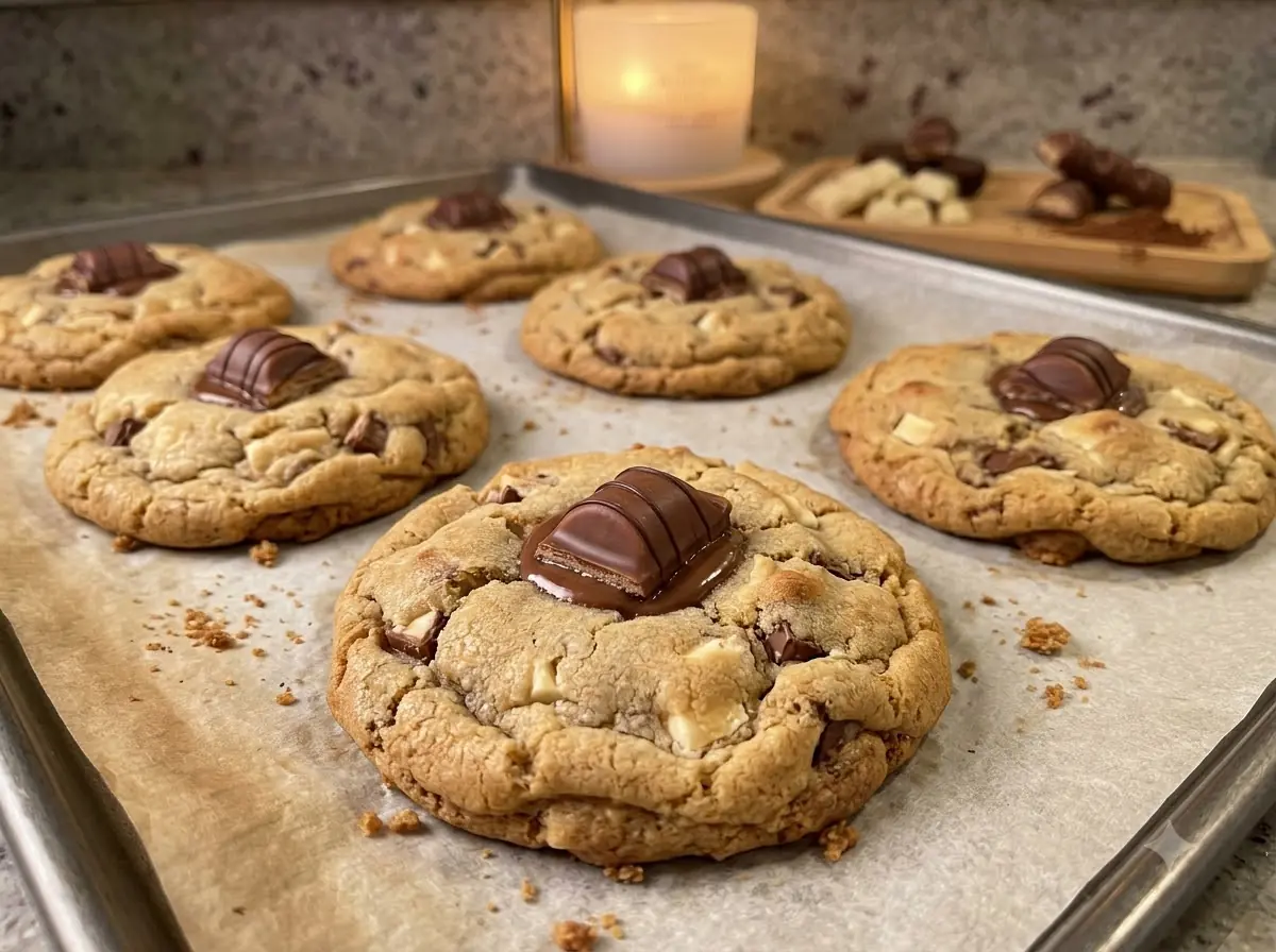 Kinder Bueno Cookies – Gooey White Chocolate Cookies