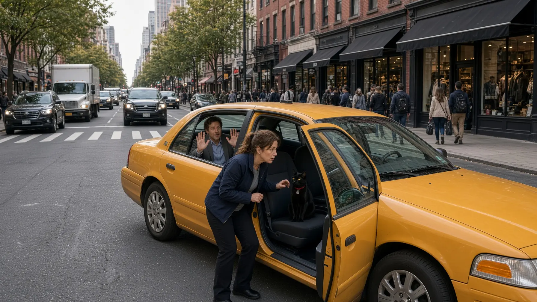 Cat Jumped Into Her Taxi and Refused to Leave — Then She Realized Why