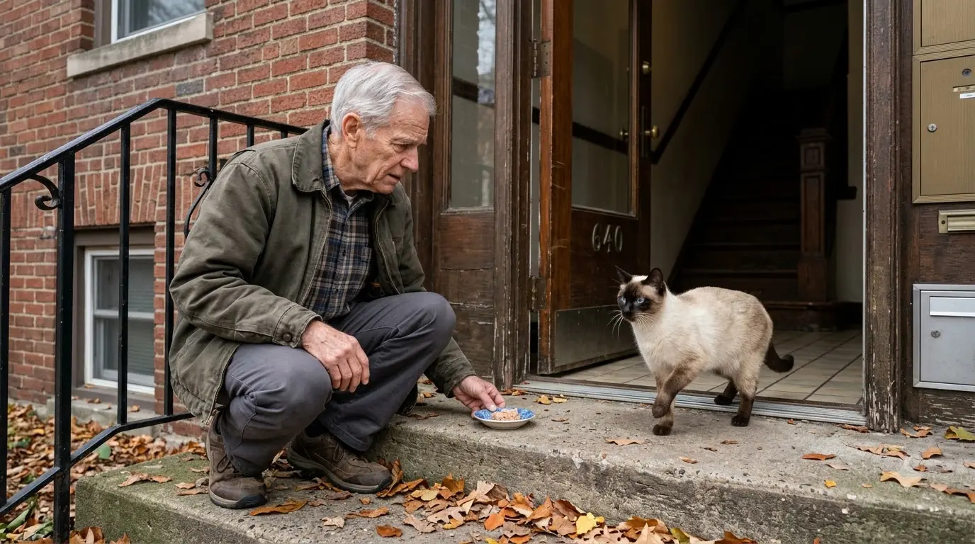 He Fed a Street Cat for 2 Years — Then It Led Him to a Locked Door