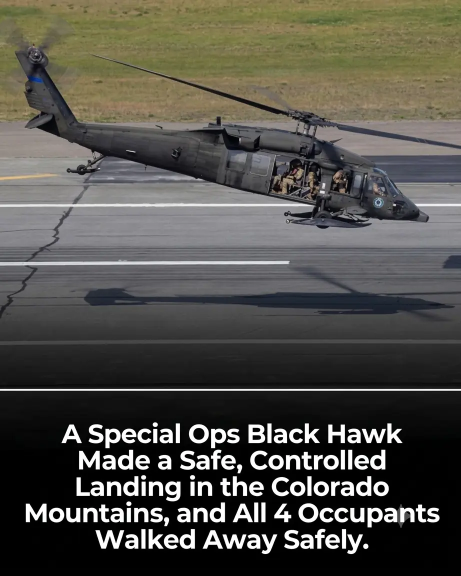 Four 160th SOAR Soldiers Uninjured After Black Hawk Emergency Landing in Colorado Mountains