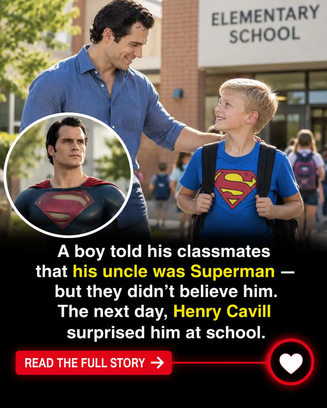 Henry Cavill’s Nephew Told His Class His Uncle Was Superman—Nobody Believed Him