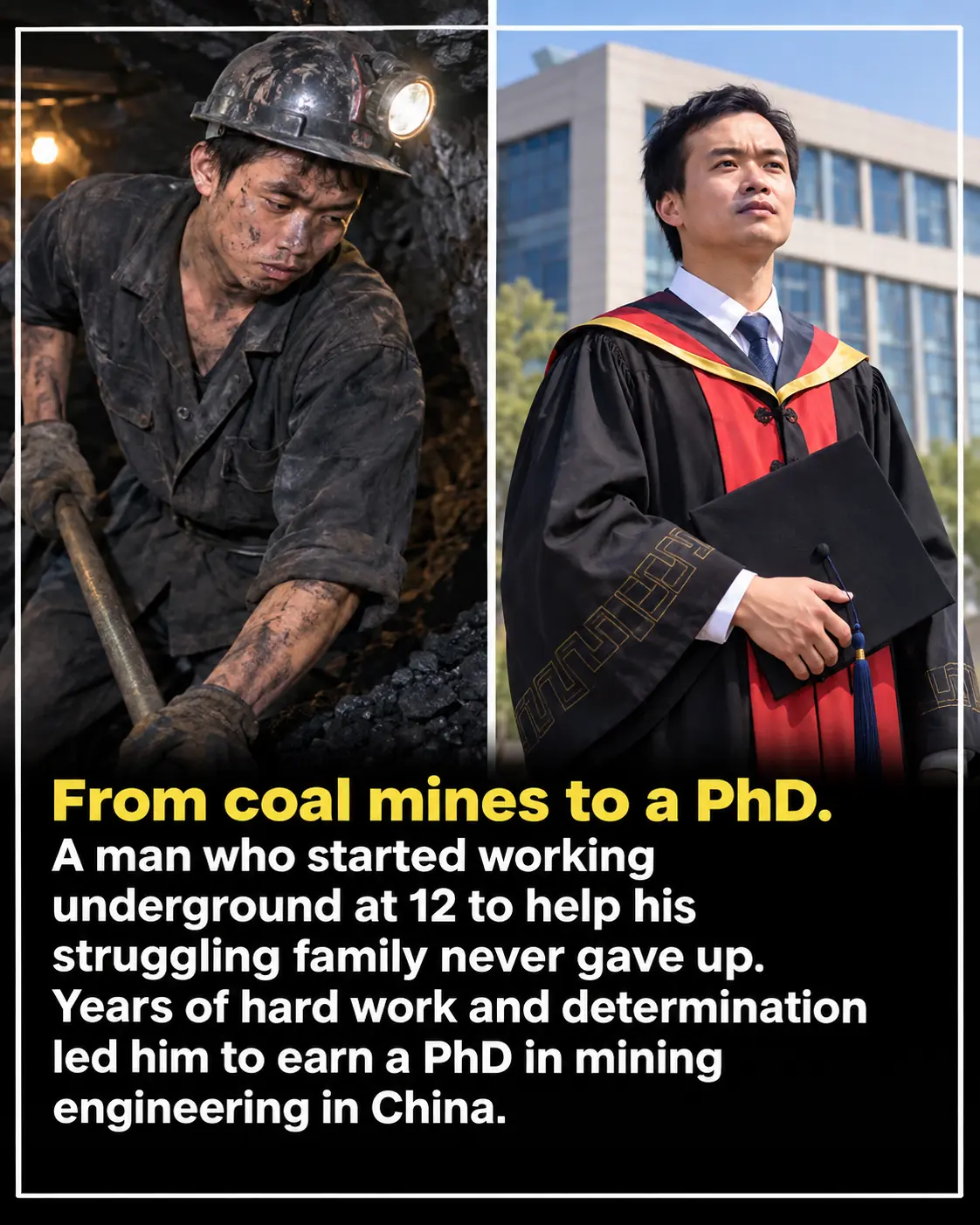 From Child Coal Miner to PhD Engineer: A Journey Built on Grit