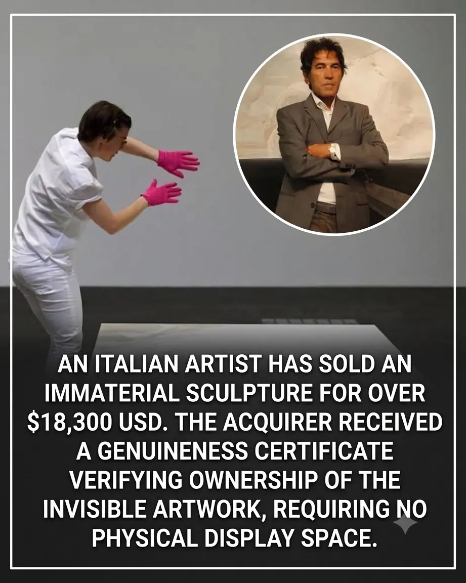 The Masterpiece of Nothing: How an Artist Sold an Invisible Sculpture for $18,300