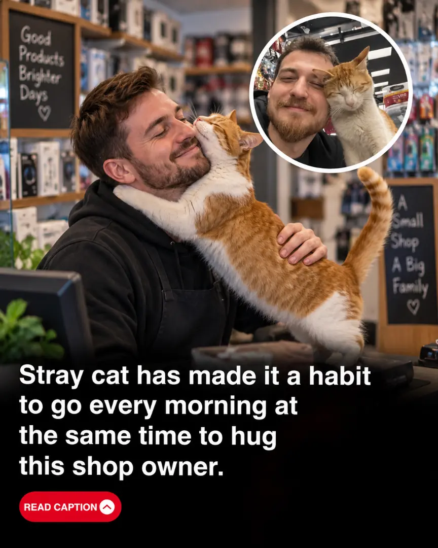 He Saved a Stray Cat—Now It Comes Back Every Morning Just to Give Him a Hug ❤️🐈