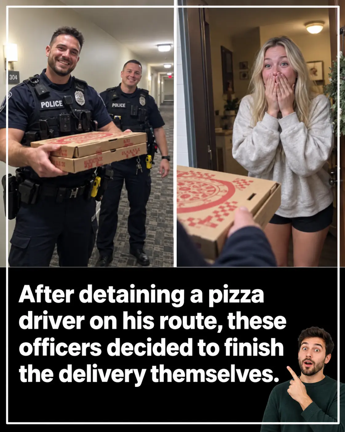 Pizza Driver Gets Arrested, So Police Deliver the Order Instead
