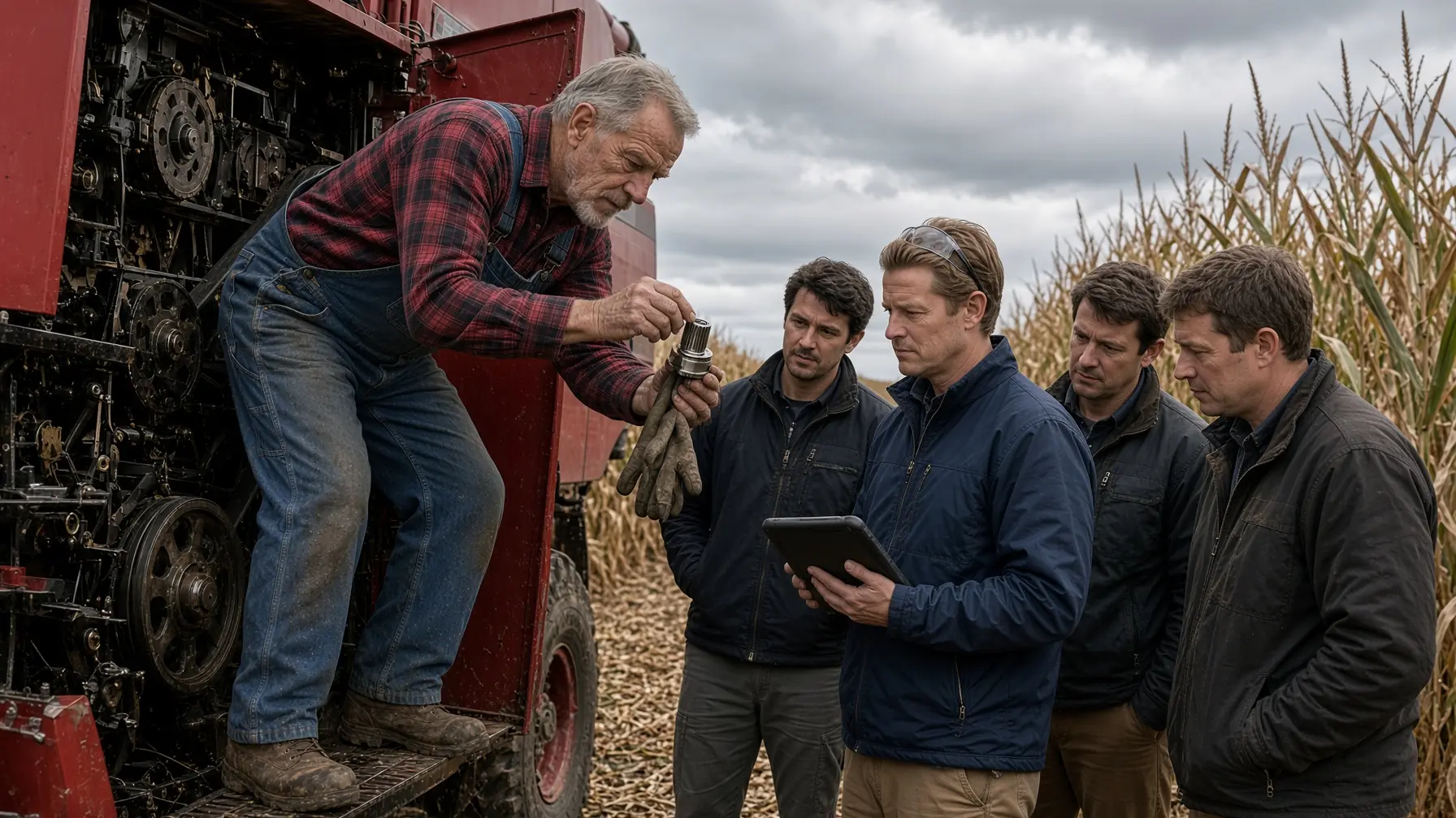 Five Engineers Couldn’t Fix the Combine — Then the Old Farmer Asked One Question