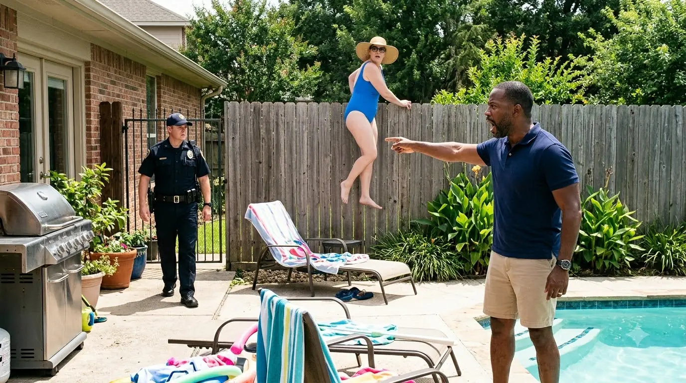 She Climbed His Fence, Grabbed His Shirt, Then Lied to the Cop — Until the Backyard Camera Started Playing