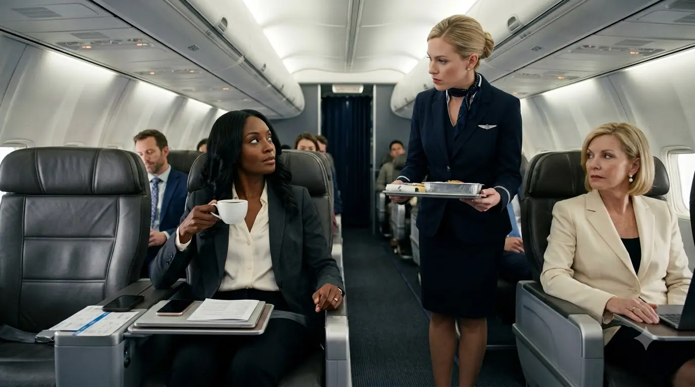 A CEO Had Business Class Meal Snatched — Crew Firing Triggered That Very Night