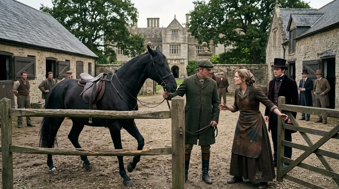 His Finest Horse Rejected Every Rider — Then the Blacksmith's Daughter Whispered to It