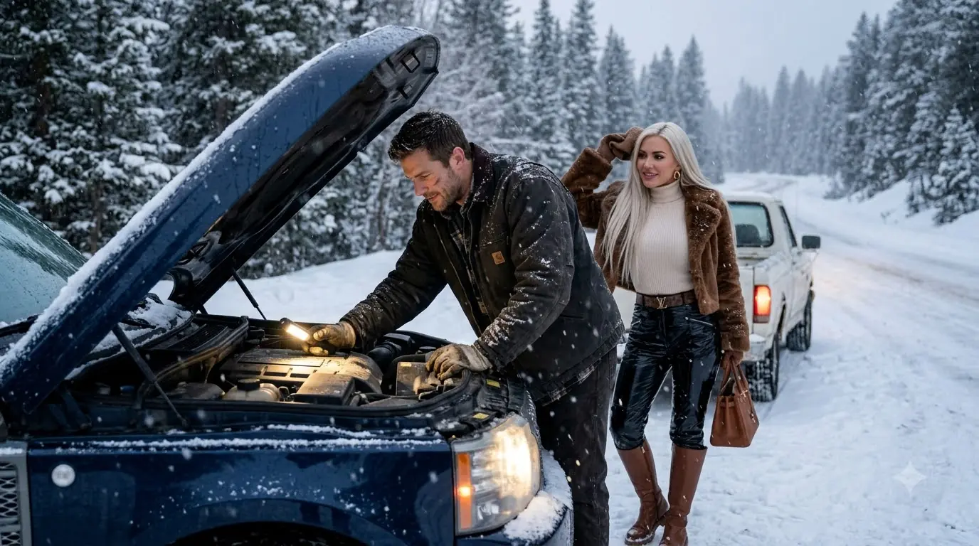 Single Dad Fixed a Stranded Woman’s Car in a Snowstorm — Neither Knew They Were Each Other’s Blind Date