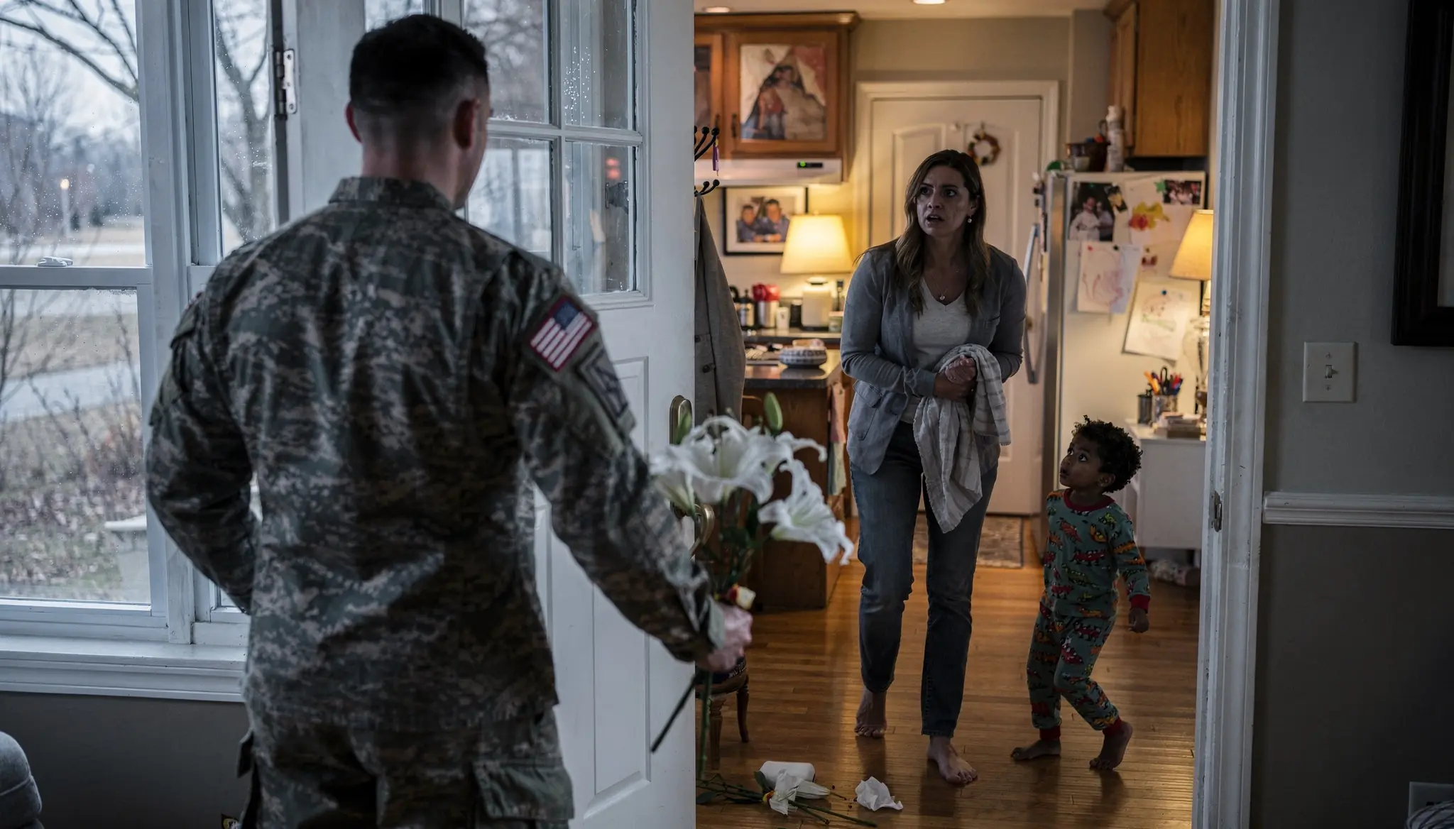 The Soldier Came Home After Three Years — Then a Black Little Boy Opened His Door and Asked, “Who Are You?”