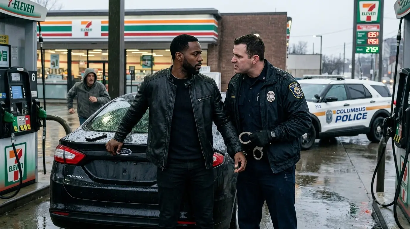 Police Officer Demanded ID from a Stranger at a Gas Station — Then Realized Who He Really Was