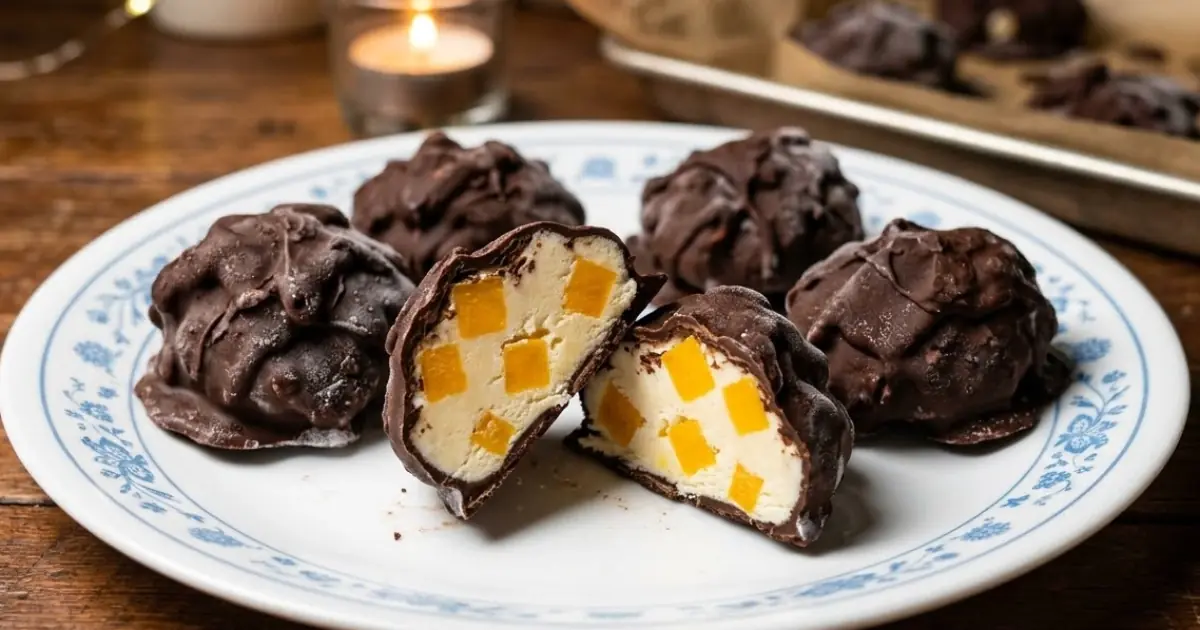 Mango Frozen Clusters – Fruity, Creamy & Chocolate-Dipped