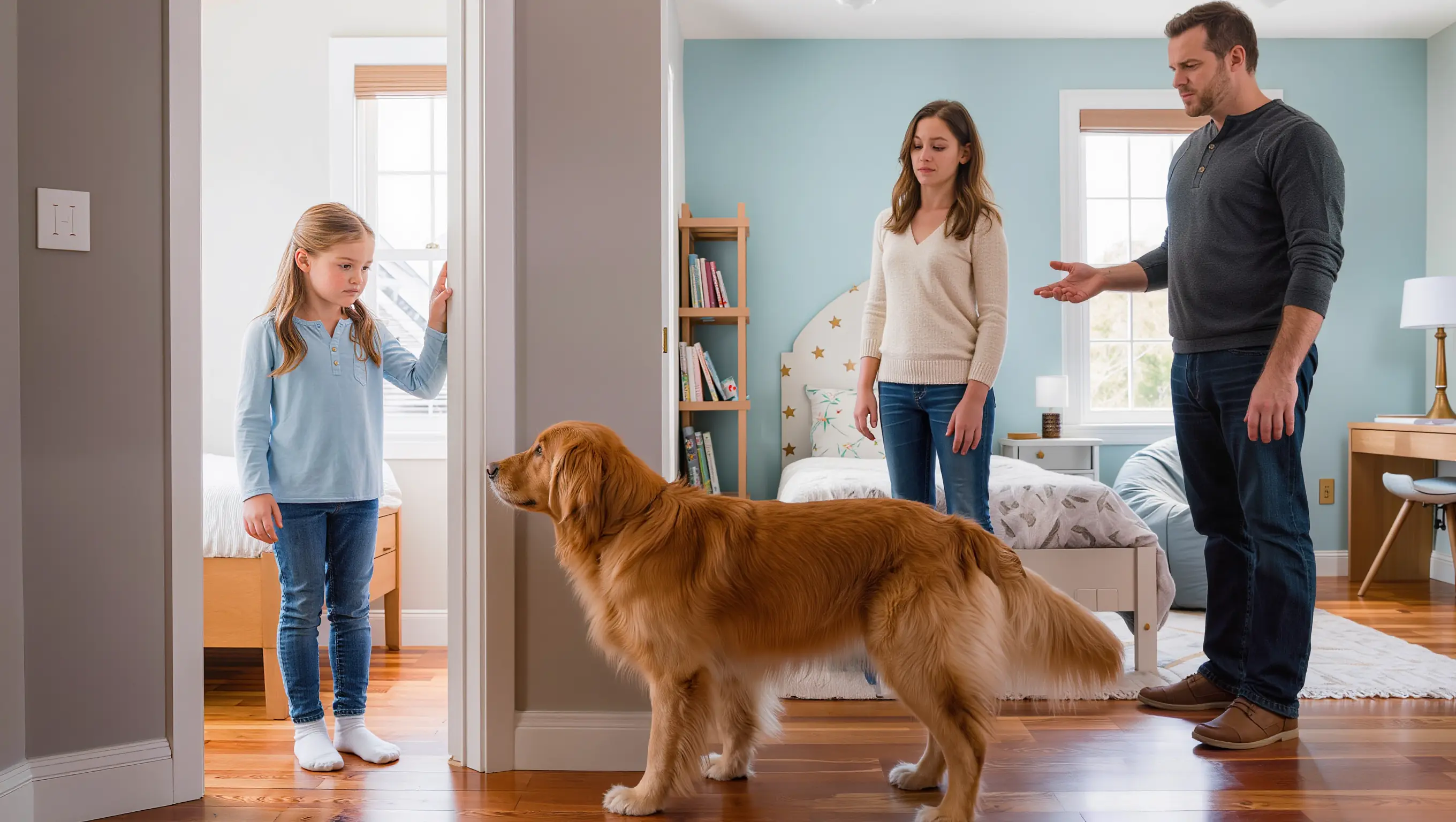 Our Golden Retriever Wouldn’t Let Our Daughter Sleep in Her Room — Then We Discovered What He Had Been Warning Us About