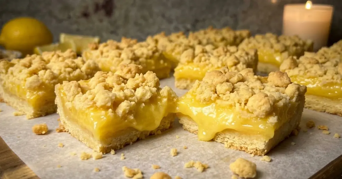 Old Fashioned Lemon Crumble Bars – Buttery & Bright