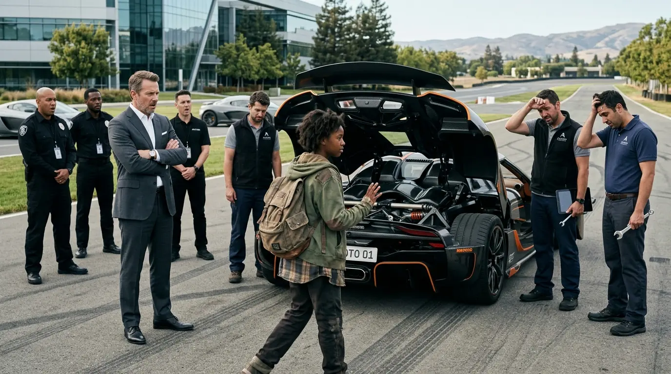 No One Could Fix The Billionaire’s $10M Car — Until A Black Homeless Girl Said “Give Me a Minute”