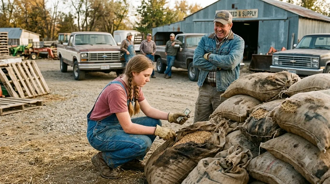 They Laughed When a 16-Year-Old Farm Girl Bought 60 “Ruined” Feed Sacks for $15 — Then the Worst Winter in 40 Years Hit