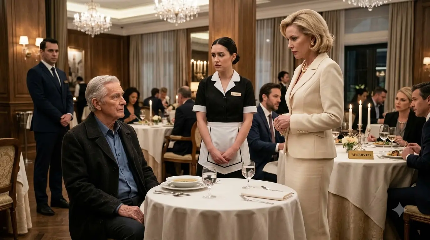 An Old Man Was Mocked At The Restaurant — Until A Poor Waitress Stood Up For Him