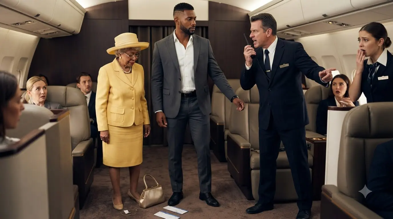 First-Class Director Threw His Mother’s Handbag Into the Aisle — Then the Boarding Scanner Revealed Who Her Son Really Was