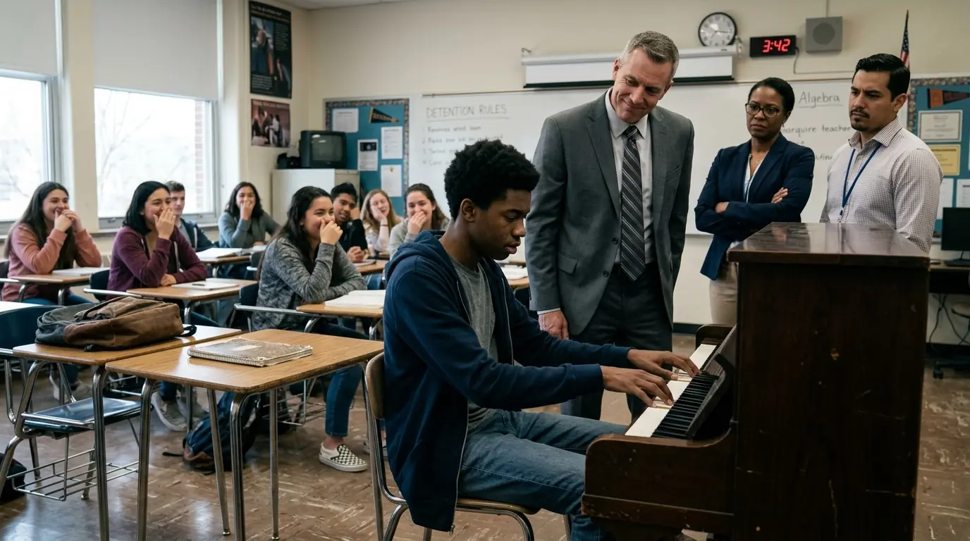Principal told Black Boy to Play Piano as a Joke — Then His Face Went Pale!