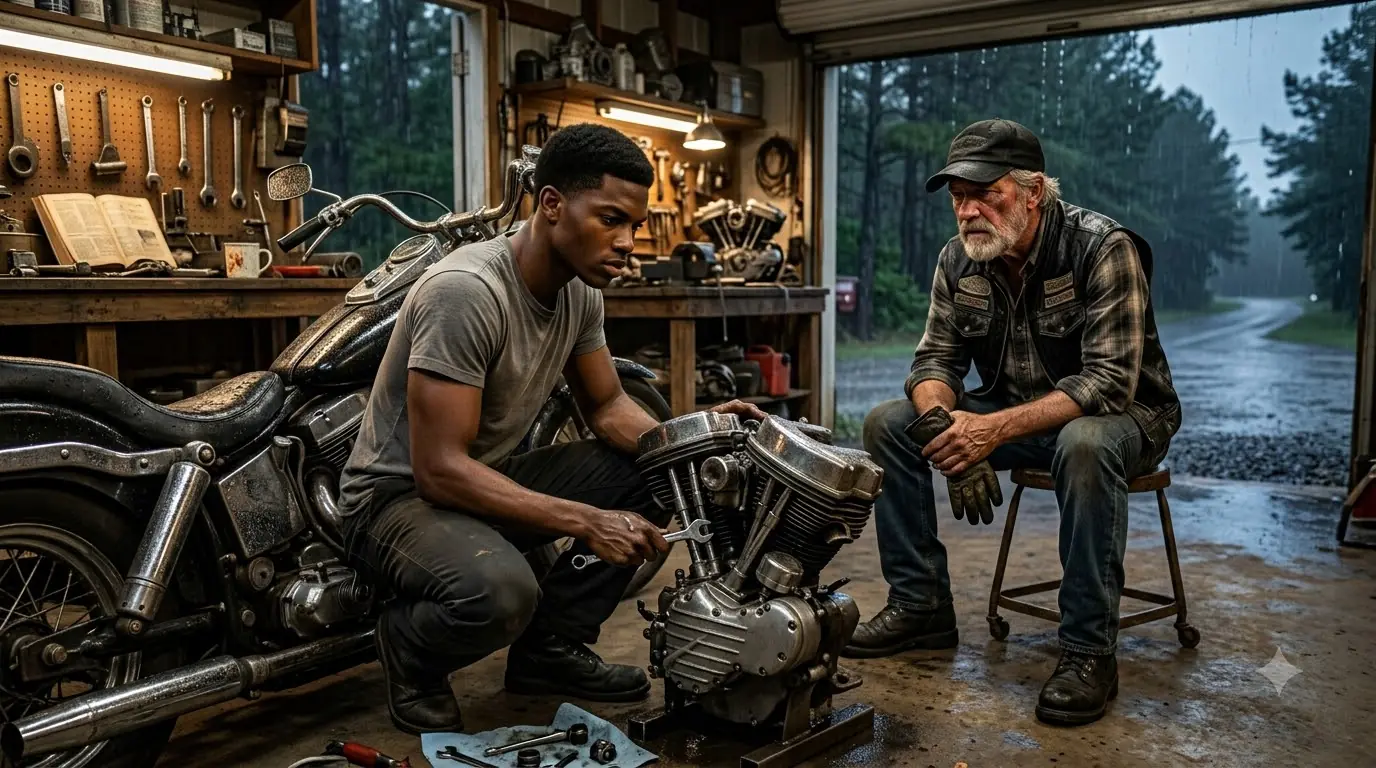 A Boy Fixes Biker's Broken Engine With Scrap — Then 200 Bikers Came For Him