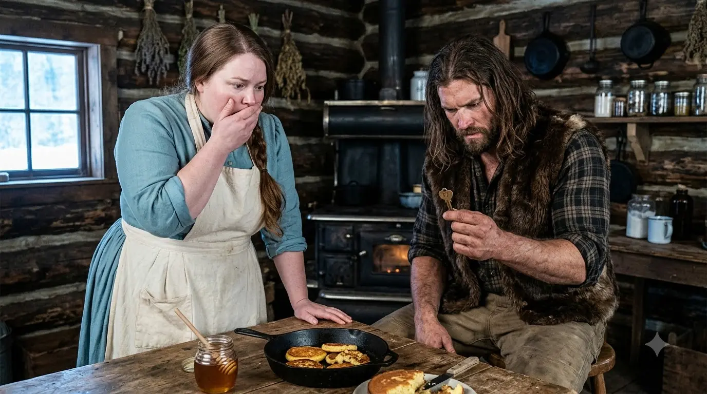 A Brass Key Fell Out of Her Fried Cornmeal Cake — Then Door 17 Revealed Why the Mountain Man’s Father Had Been Waiting for Her Family