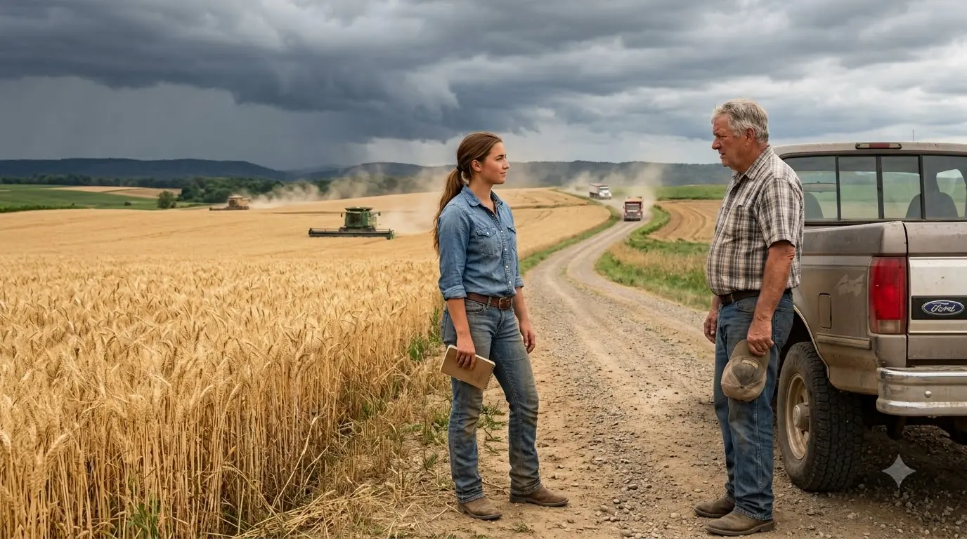 He Doubted the Young Farmer Who Refused to Harvest — Until the Storm Hit