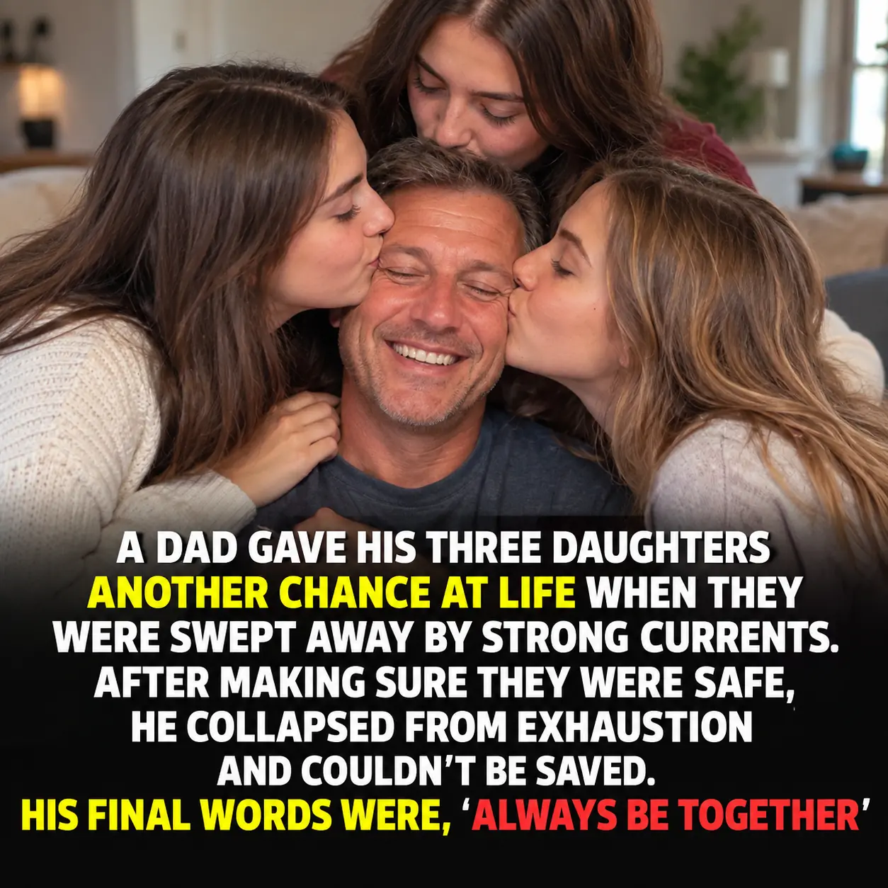 Father Gives His Life Saving His Three Daughters From a Riptide, With the Final Words: “I Got You”