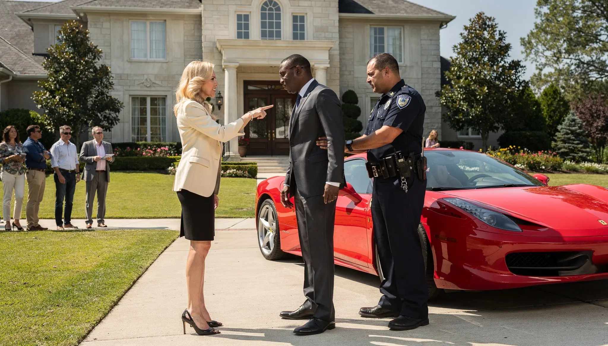 Rich Woman Called Cops On The Black Man For "Stealing" Ferrari — Learns He Owns 51% Of Her Company