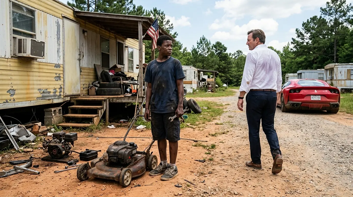Billionaire's Ferrari Broke Down in a Poor Village — A Poor Boy Fixed It With $2 in Parts