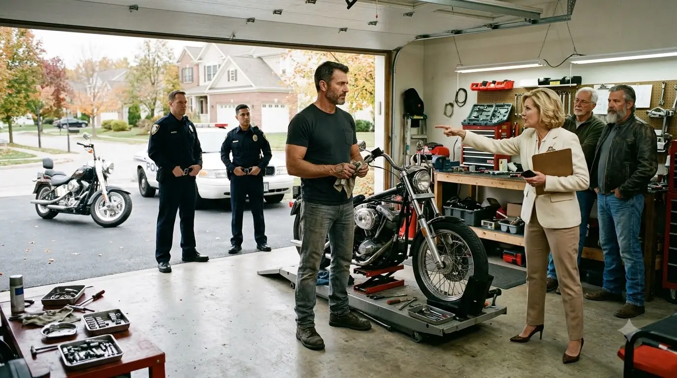 HOA Karen Called 911 to Shut Down My Garage Party — Instant Regret When A Man Walked Out