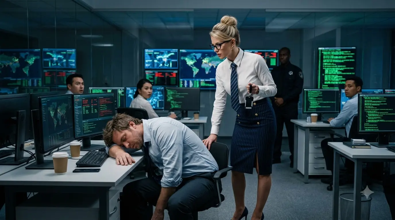 New CEO Caught a Single Dad Sleeping on Her First Morning and Fired Him — Then Every Screen Turned Red